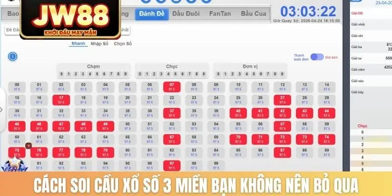 Cách soi cầu xổ số 3 miền bạn không nên bỏ qua